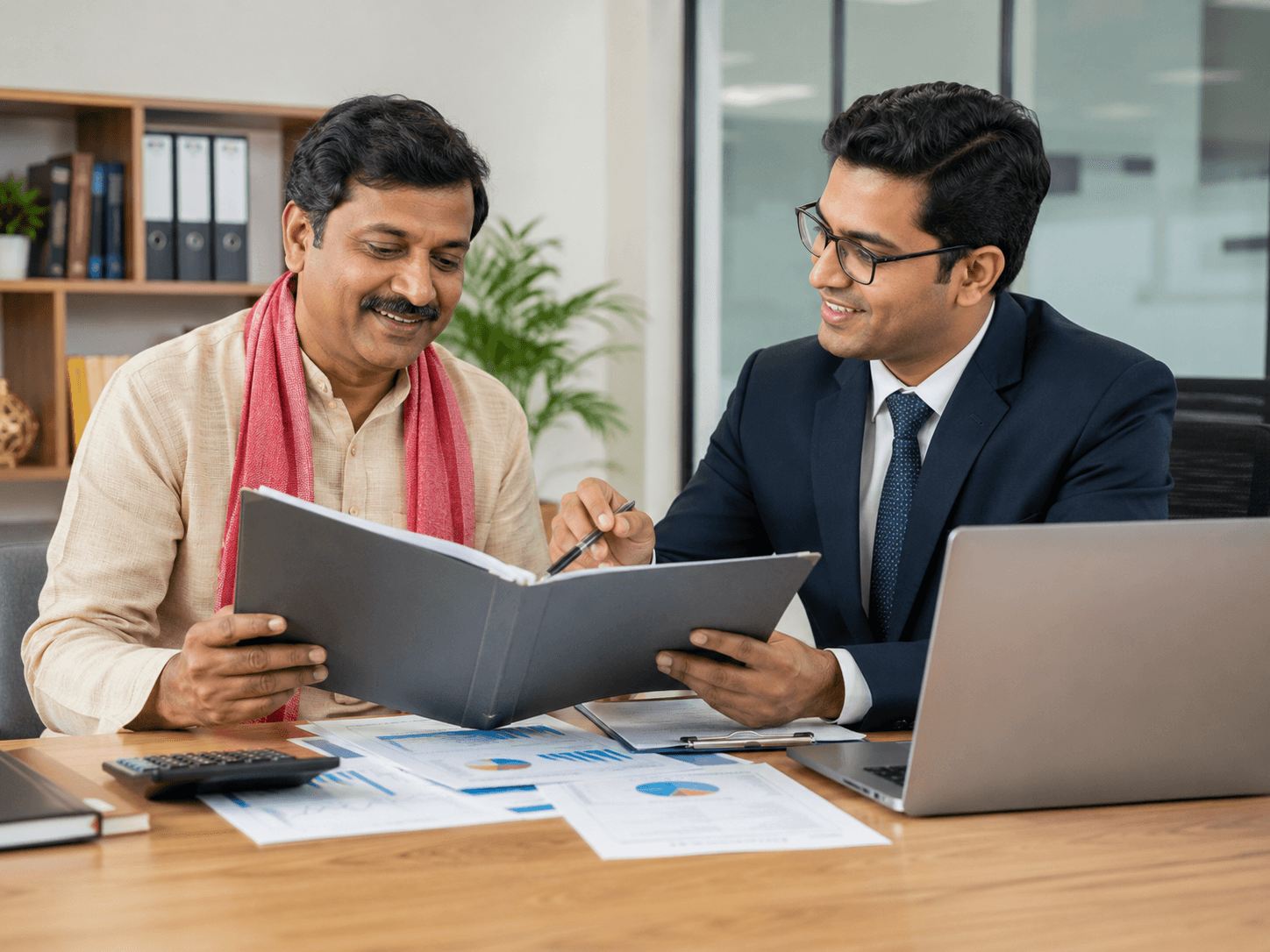 Professional document review and advisory discussion